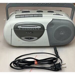 GPX AM/FM Radio Cassette Player Recorder Boombox AC/Battery Tested Worksn